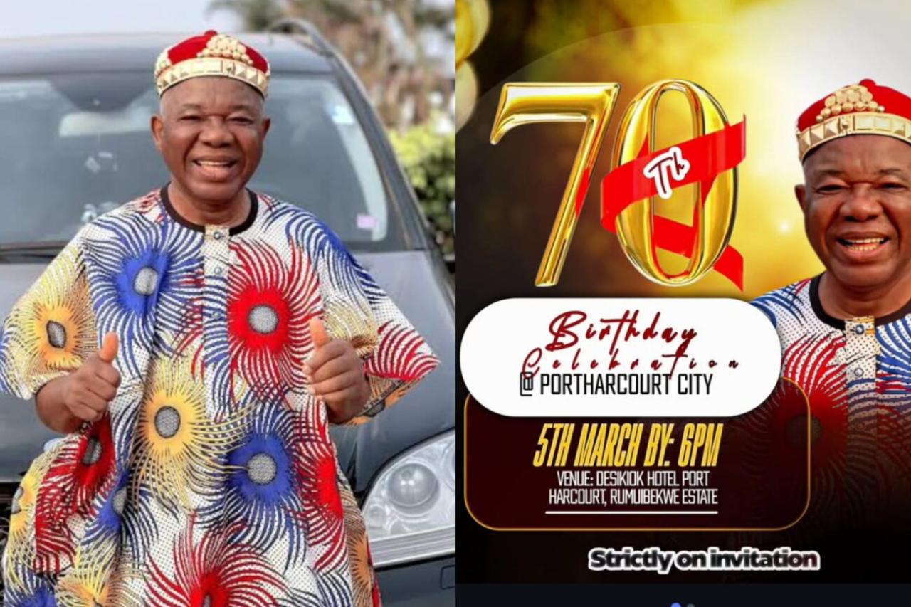 Port Harcourt Set to Turn Up! Chiwetalu Agu to Celebrate 70th Birthday in Style