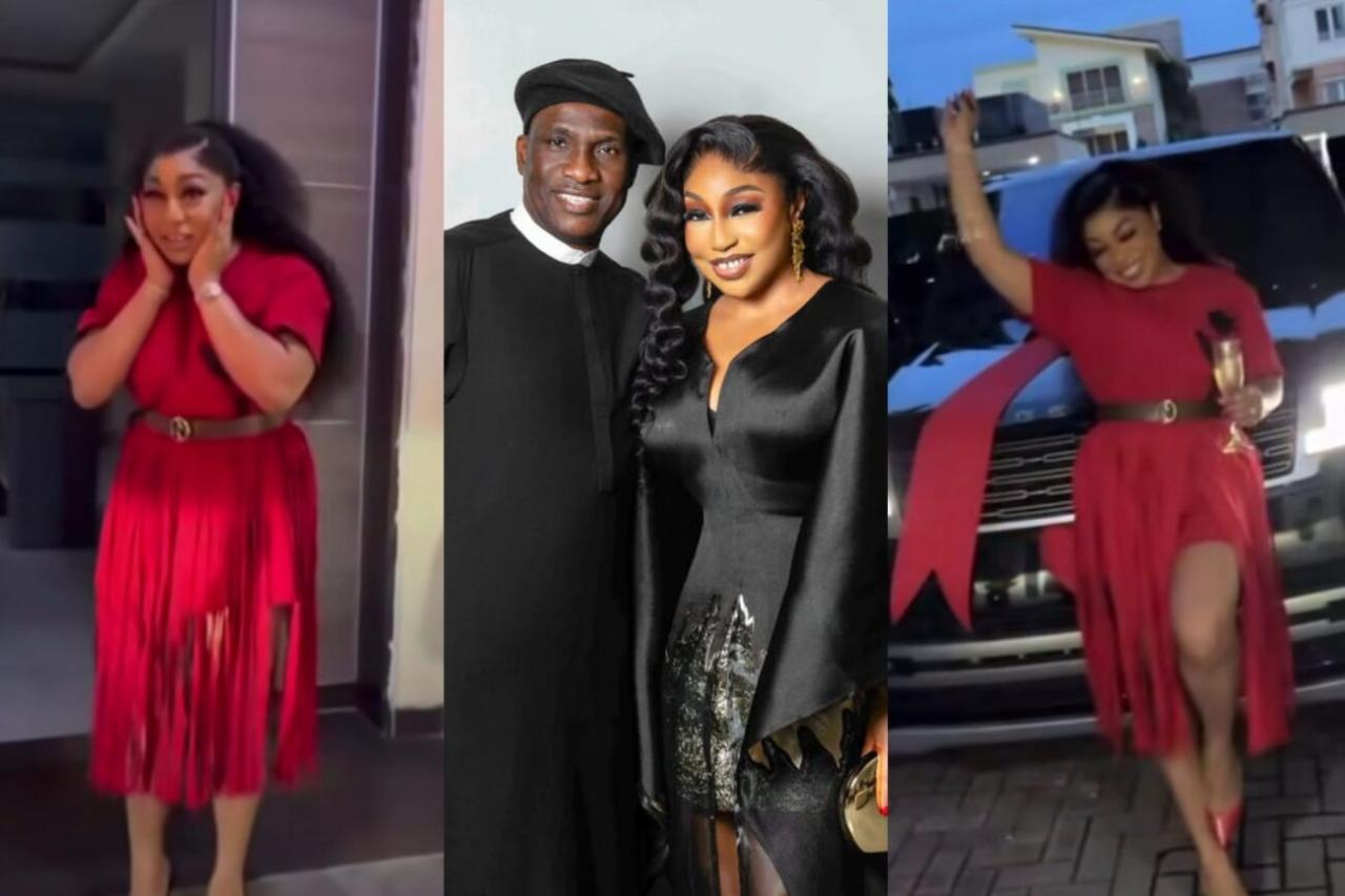 “Speechless?!” – Rita Dominic Stunned as Hubby Pulls Off Jaw-Dropping Valentine Range Rover Surprise