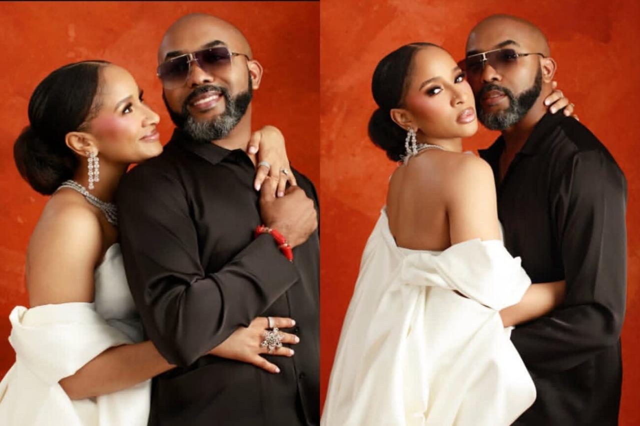 “After Jesus, Na You!” – Adesua Etomi Hails Banky W As Her Greatest Gift