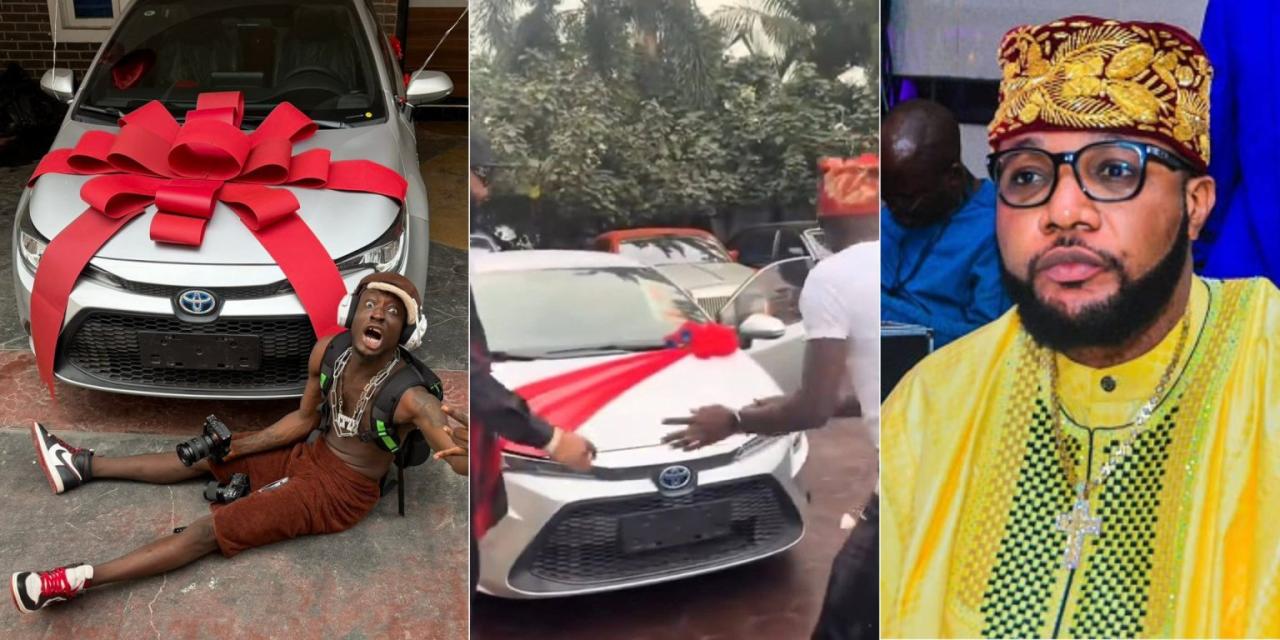 “I No Happy At All!” – E-Money Blasts Carter Efe After Wild Car Destruction Stunt With Peller