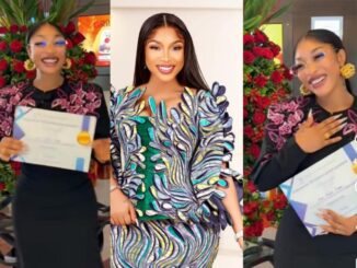 “From Wild Child to Worship Warrior?!” – Tonto Dikeh Drops Certificate, Declares: ‘No One Can Tell Me There’s No God