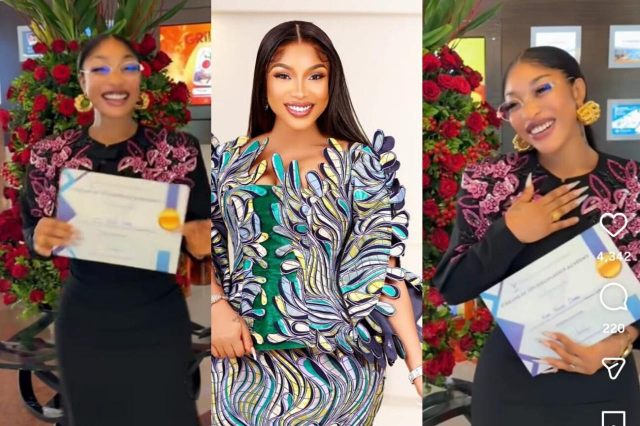 “From Wild Child to Worship Warrior?!” – Tonto Dikeh Drops Certificate, Declares: ‘No One Can Tell Me There’s No God