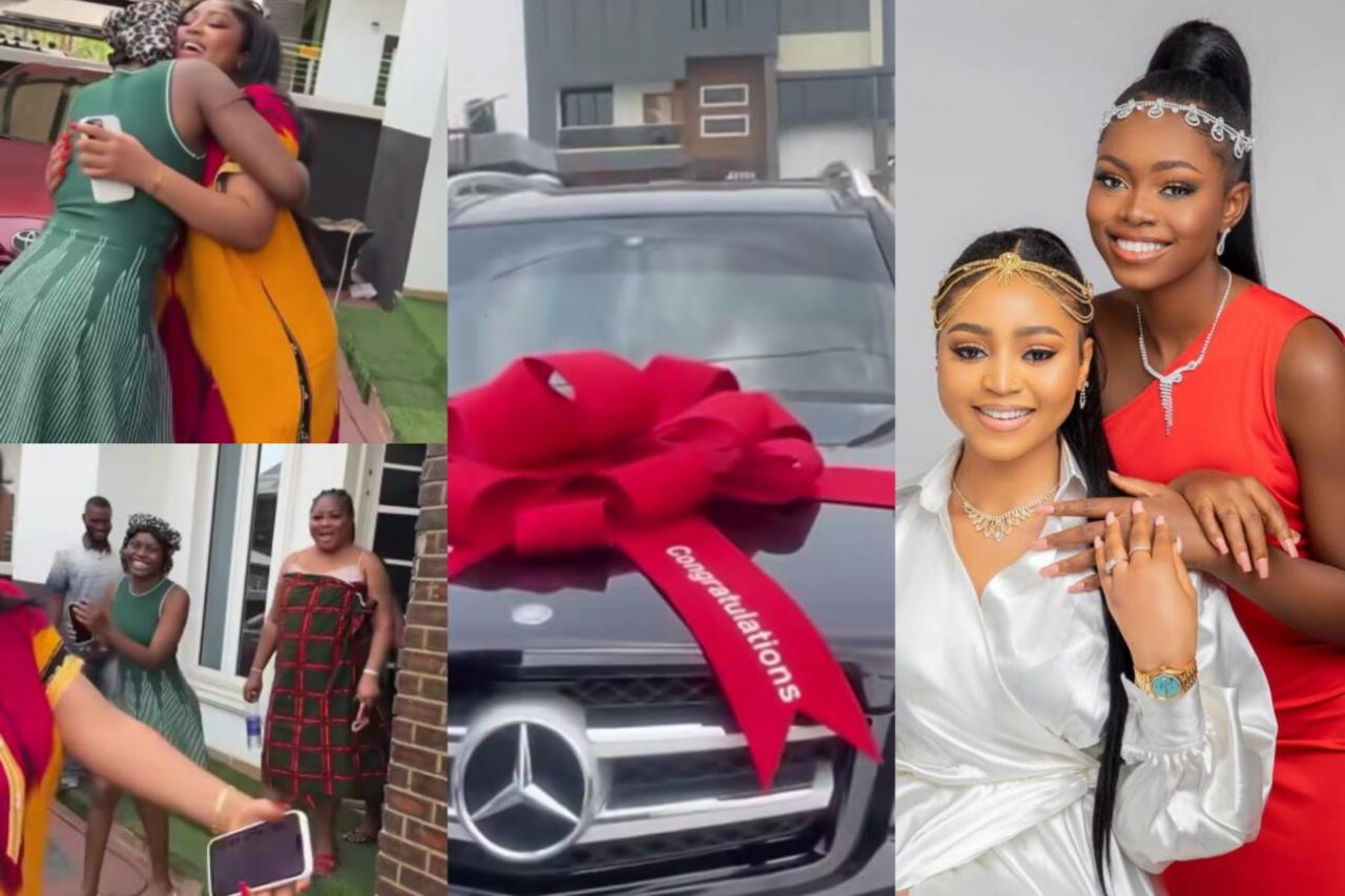 Regina Daniels Goes Full Flex: Gifts Younger Sister a Brand-New Mercedes Benz Days After Buying Herself an SUV