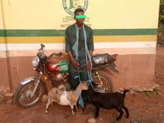 “From Patrol To Pulpit!” – Ogun State Community Social Orientation and Safety Corps Arrests Man At Baby Naming Over Alleged Goat Theft