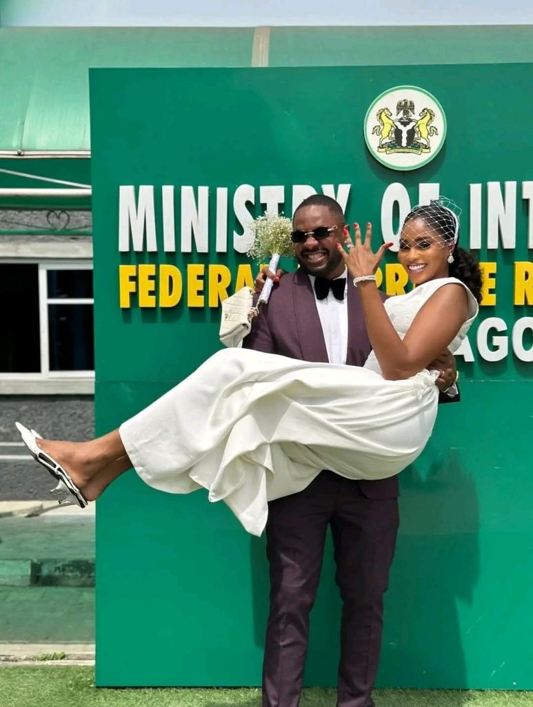 “Mr & Mrs Don Land!” – Cross Okonkwo Secretly Ties The Knot In Lagos