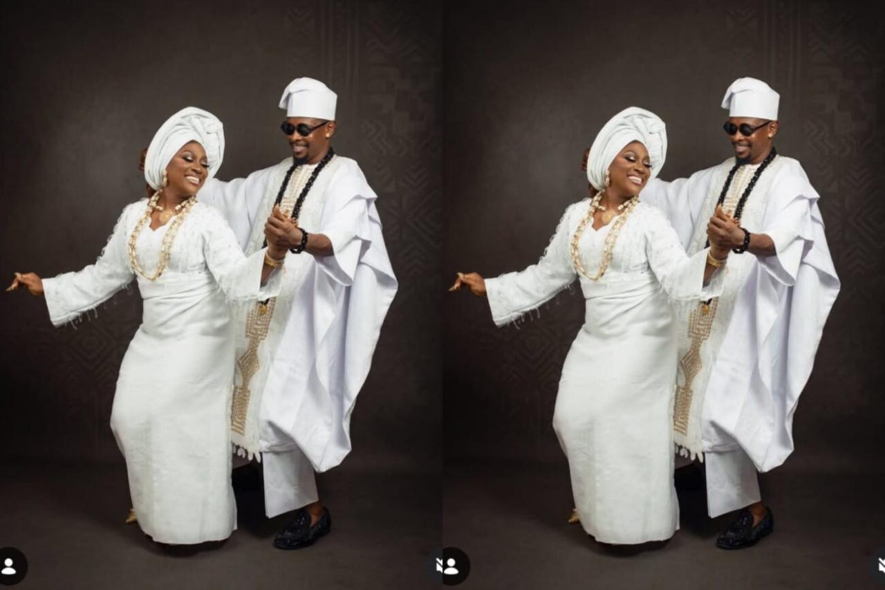“God Did It” – Rotimi Salami Shares Sweet Photos with Wife Ahead of New Movie Premiere
