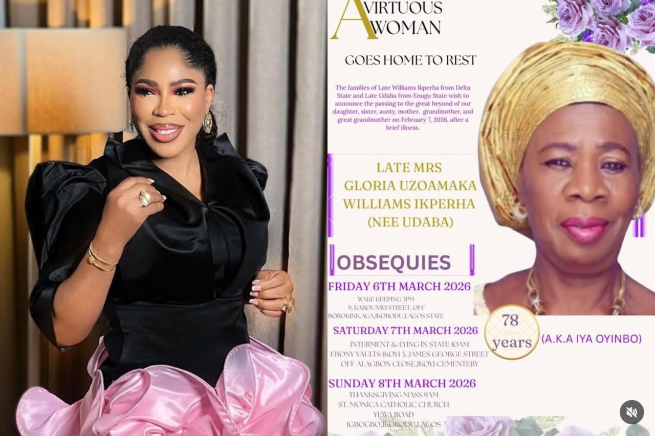Private Farewell: Faithia Williams Sets Burial Plans for Late Mother