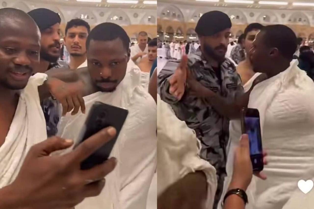 Drama in Mecca: Asake Struggles to Reach the Sacred Black Stone, Moment With Saudi Police Sparks Buzz (Video)