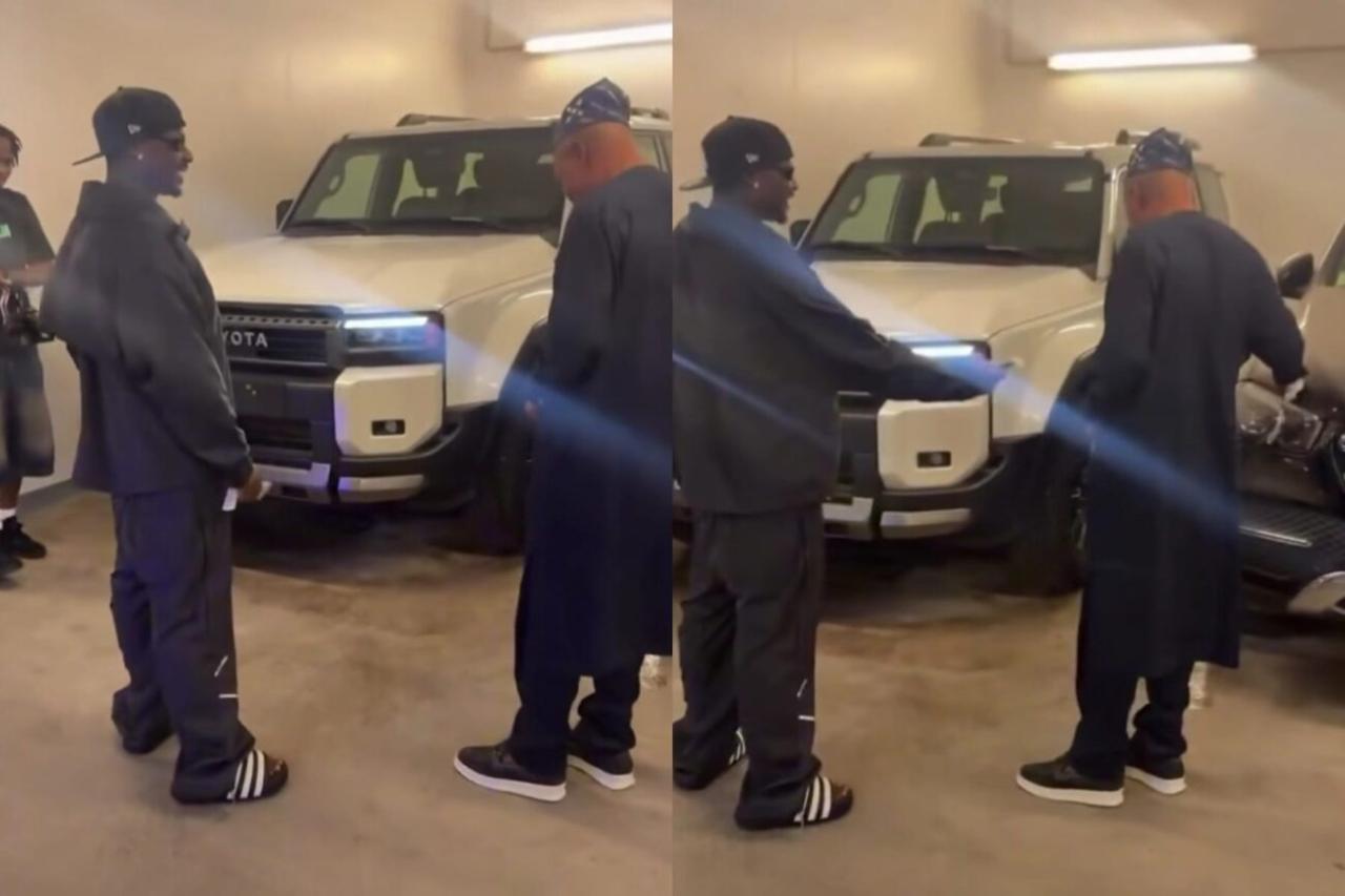 Asake Surprises His Father with 2025 Toyota Land Cruiser Days After Gifting His Mother a G-Wagon