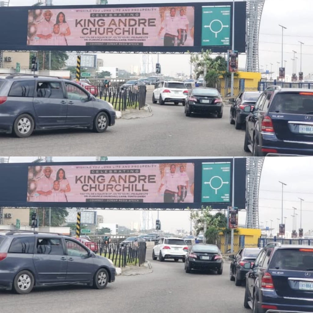 “I Didn’t Put It Up!” — Olakunle Churchill Clears Air on Viral Billboard with Tonto Dikeh