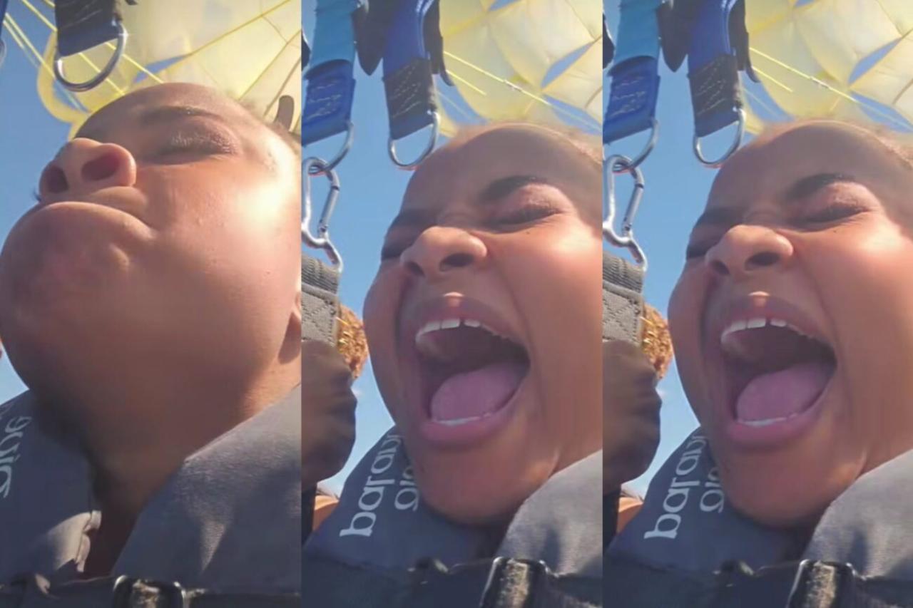 “I Saw Heaven!” — Bimbo Ademoye Panics Mid-Air as Adesua Etomi Drags Her on Wild Adventure