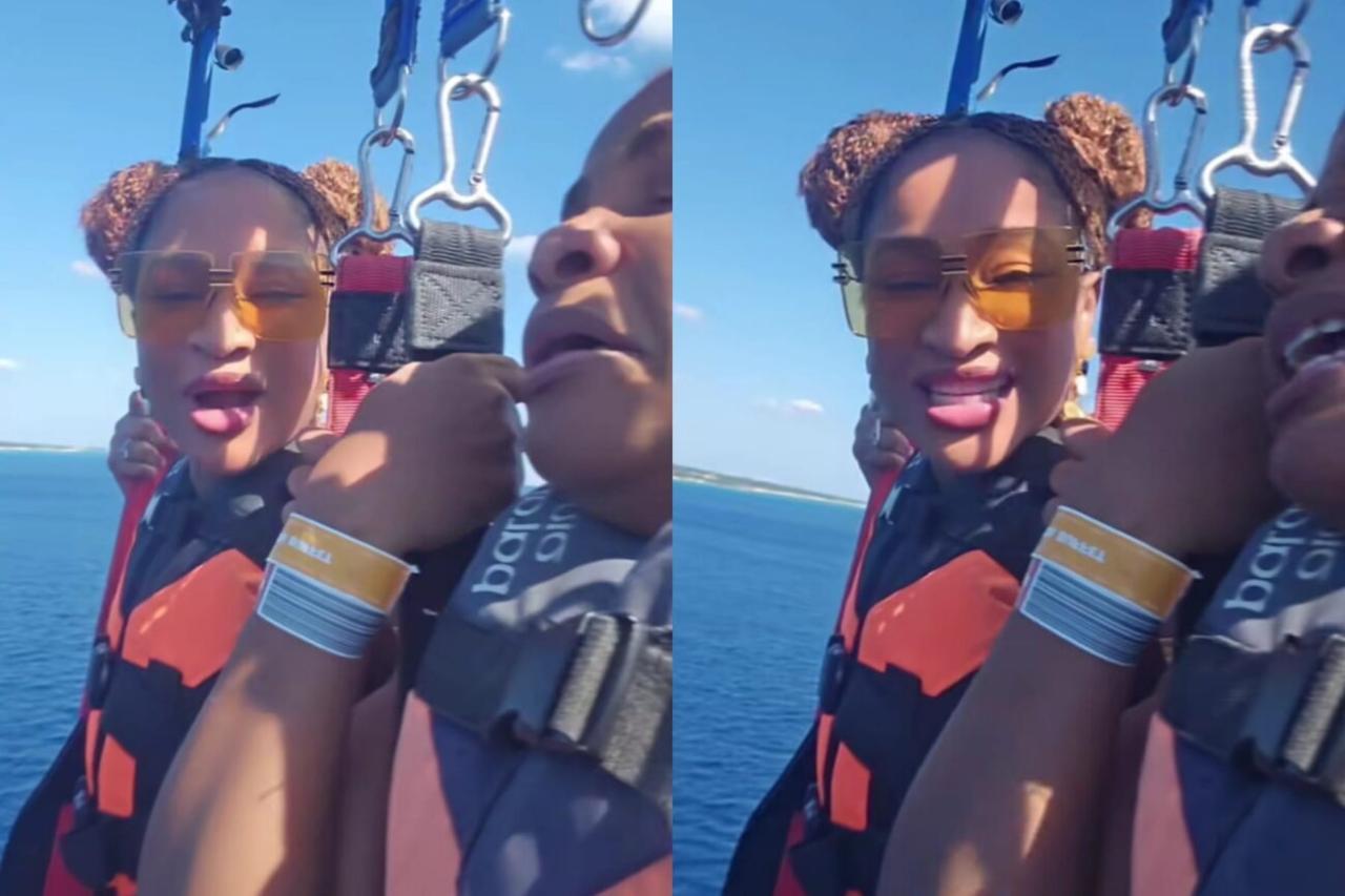 “I Saw Heaven!” — Bimbo Ademoye Panics Mid-Air as Adesua Etomi Drags Her on Wild Adventure