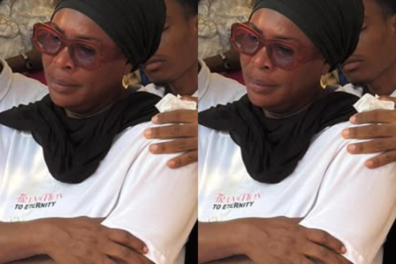 Faithia Williams Breaks Down at Mother’s Wake-keep, Sons Consoles Her (Video)