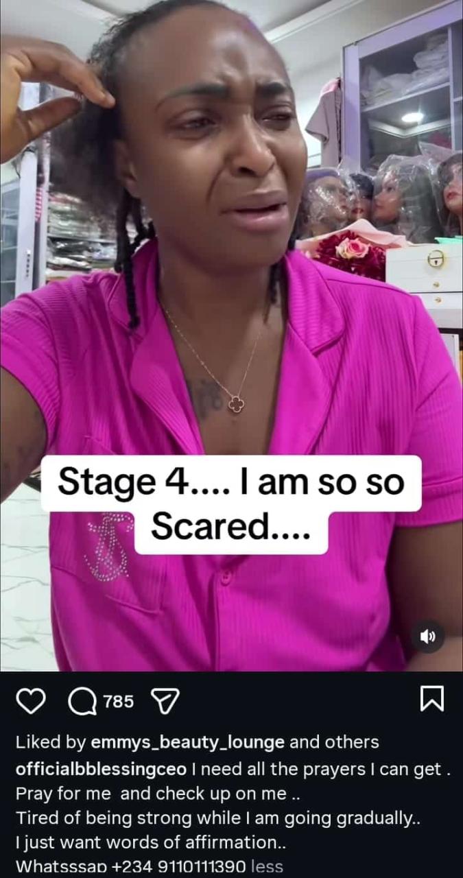Fear & Tears: Blessing CEO Cries Out ‘I’m at Stage 4’ — Fans Left Worried