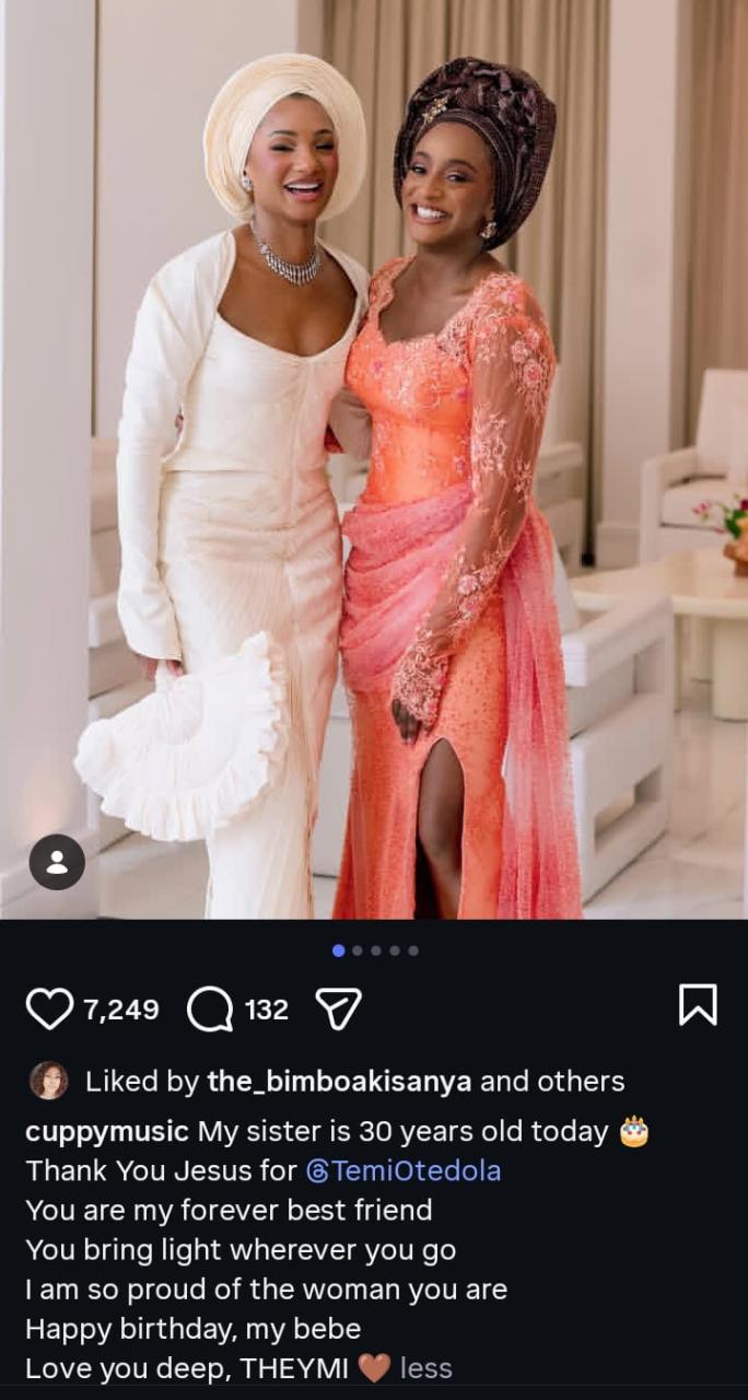 “Forever Best Friends!” – DJ Cuppy Melts Hearts with Throwback Photos for Temi Otedola at 30