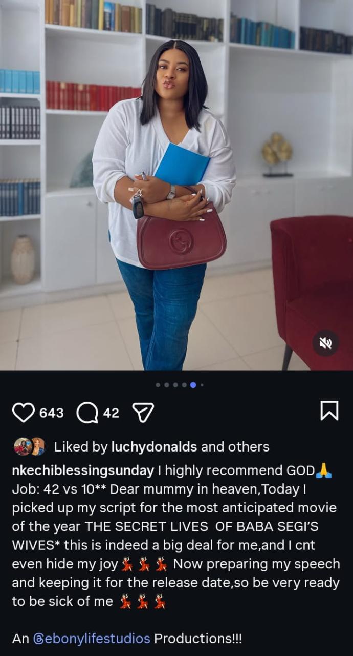 “I Can’t Hide My Joy” — Nkechi Blessing Pens Emotional Note to Late Mother Over Big Mo Abudu Deal