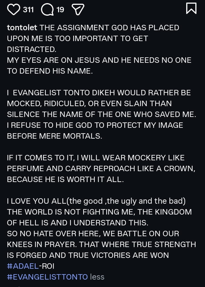 “I Would Rather Be Mocked Than Protect My Image” – Tonto Dikeh Responds After Backlash Over Deliverance Video