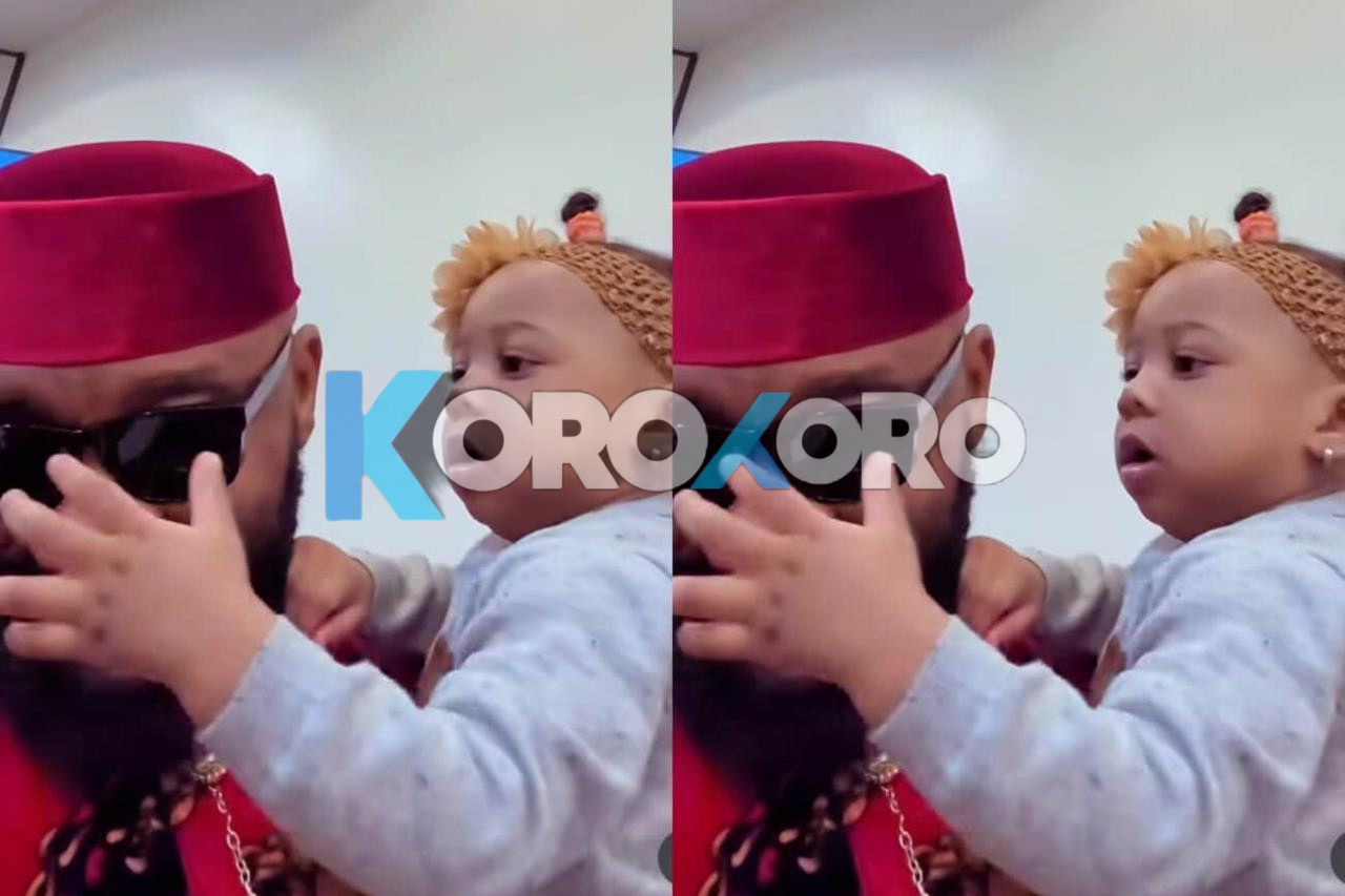 Yul Edochie Gets Adorable Chaos While Trying to Film With Daughter Universe