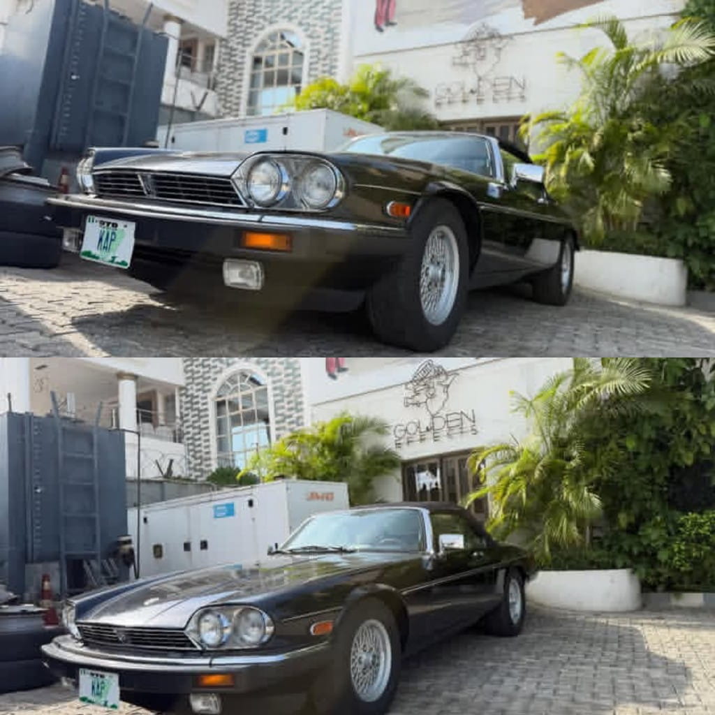 “Stuck in the Ancient but Still Blended with the New World” – Kunle Afolayan Shows Off Vintage Car