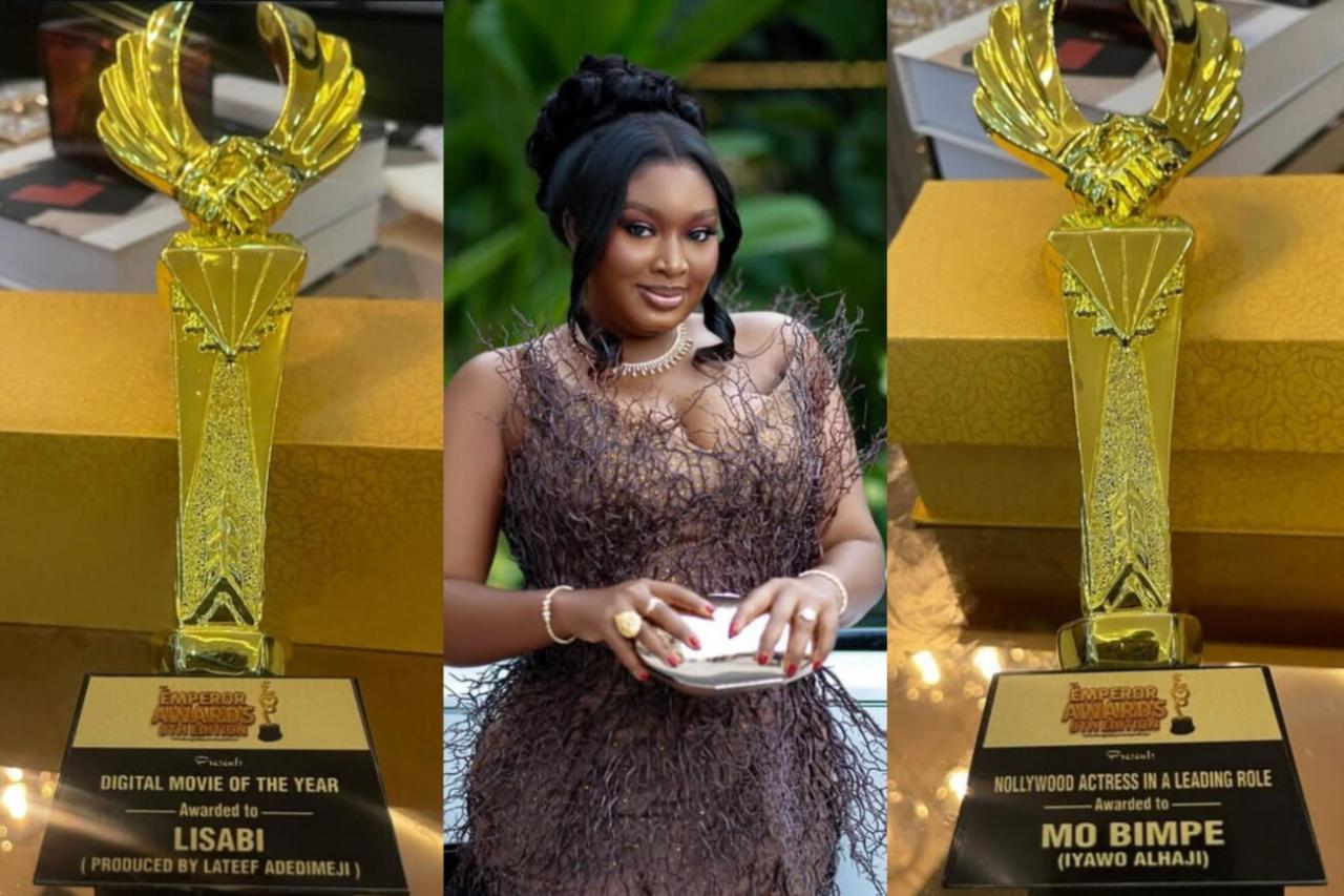 “3 Awards, Zero Chill!” — Bimpe Oyebade (Mo Bimpe) & Hubby Shut Down Emperor Awards Night
