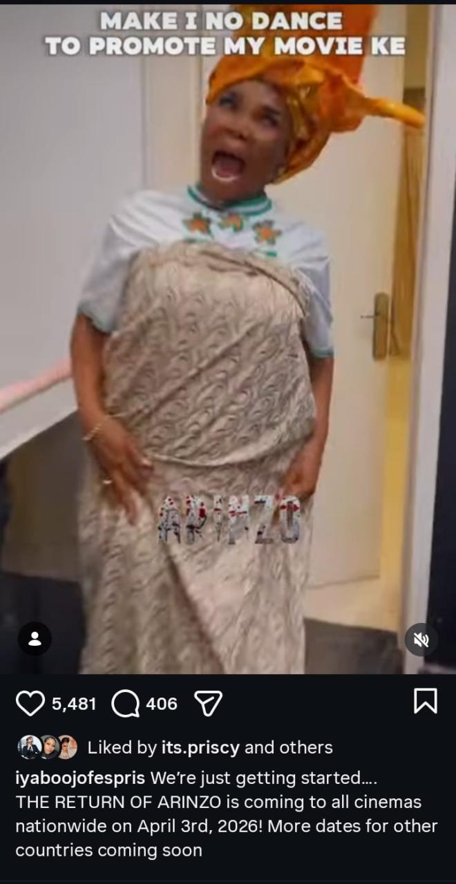 “‘Make I No Dance?’ — Iyabo Ojo Claps Back at Colleagues While Busting Moves to Promote Her Movie