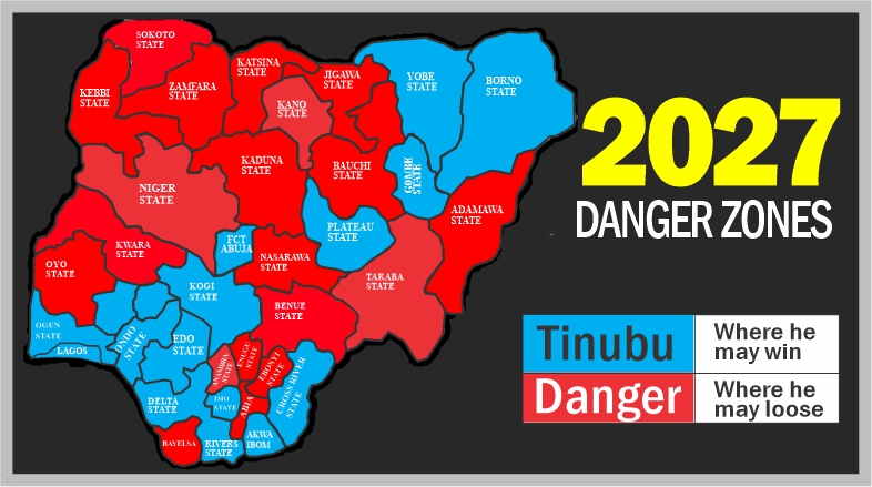 FULL LIST: 20 States Tinubu May Likely Lose To Jonathan, Atiku In 2027 Election (FULL LIST)