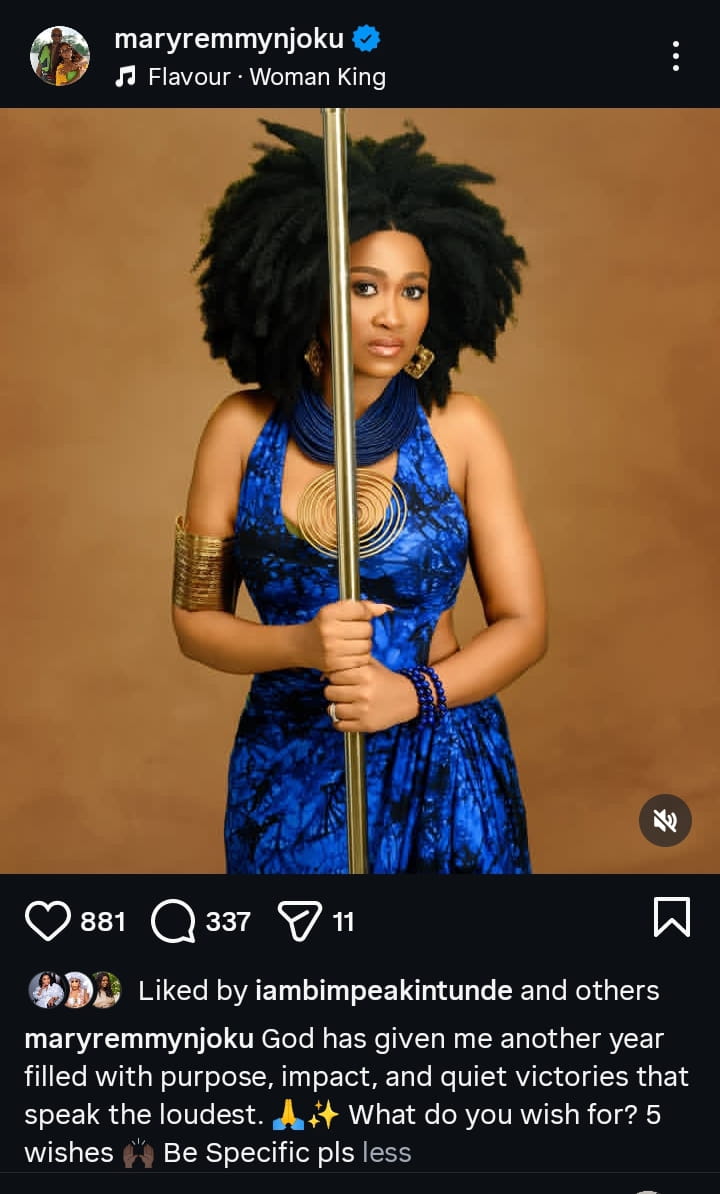 “What Do You Wish For?” – Mary Njoku Grants Fans’ Requests on Her Birthday