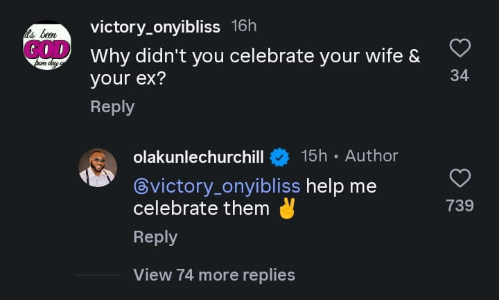 ‘Go Help Me Celebrate Them!’ Churchill’s Savage Reply to Mother’s Day Question Sparks Online Drama