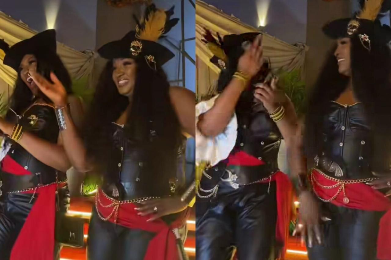 “Pirates of Pure Joy!” – Omotola Ekeinde Twins With Daughter Princess in Sexy Pirate Dance Video