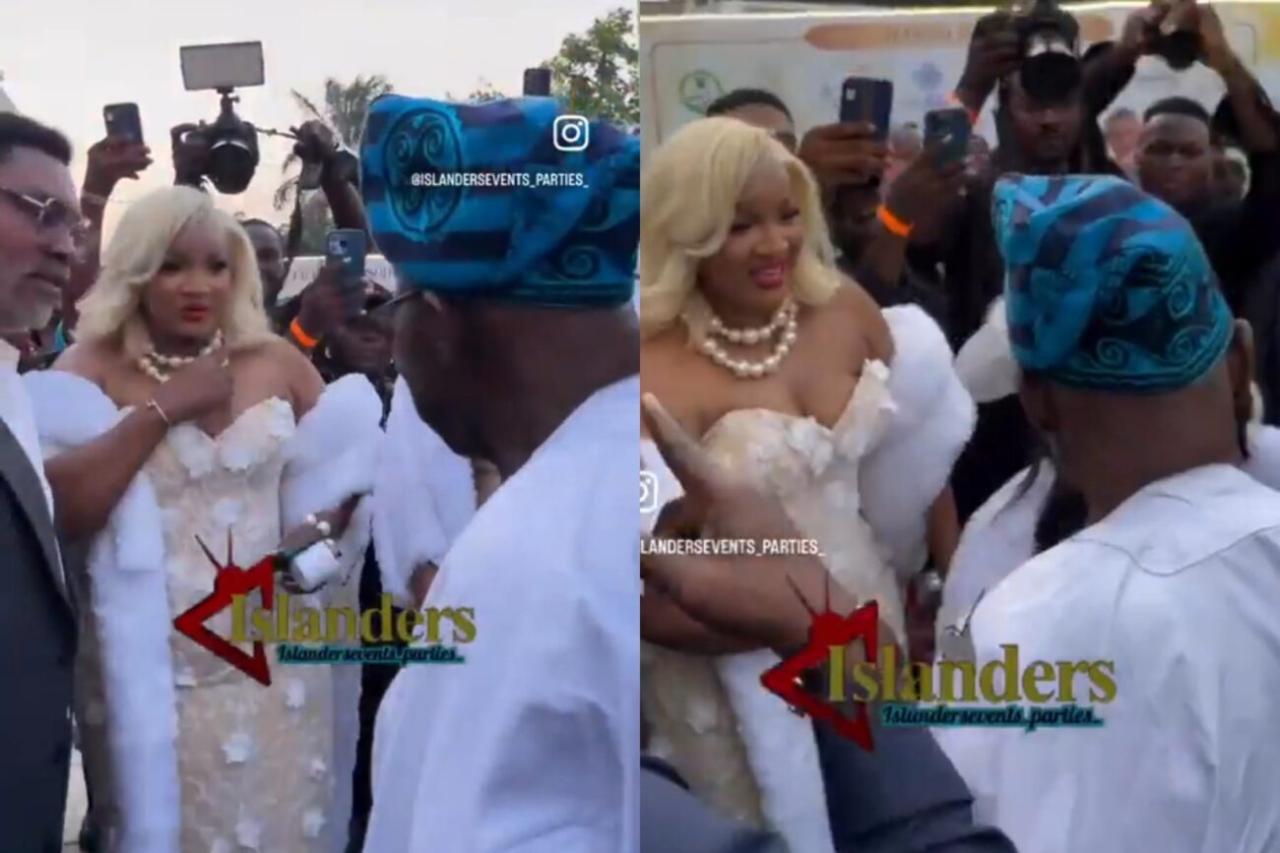 “COME MEET MY DAUGHTER!” – Power Moment as Omotola Jalade Ekeinde Links Princess to Olusegun Obasanjo at Glam Premiere