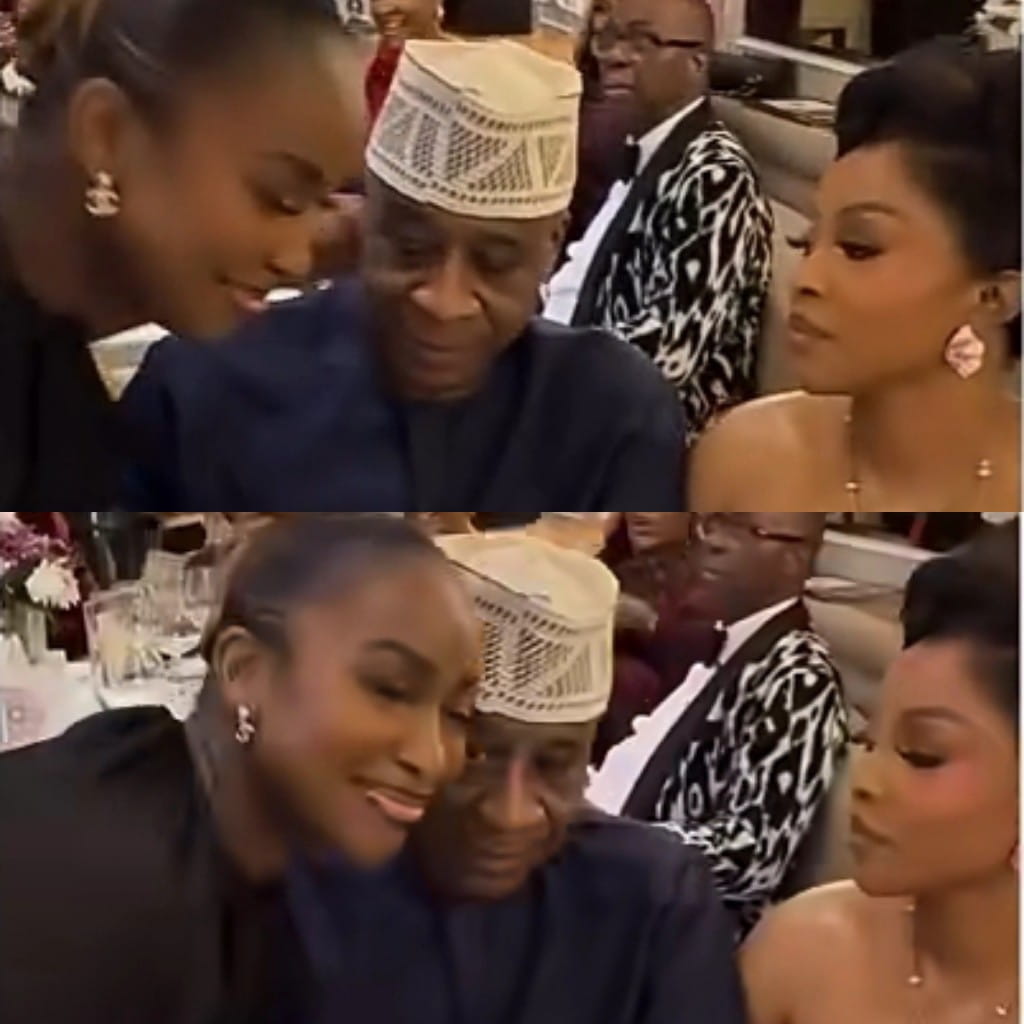 “That Stare!” – Viral Moment Between Toke Makinwa and Prince Segun Oniru Sparks Online Reactions