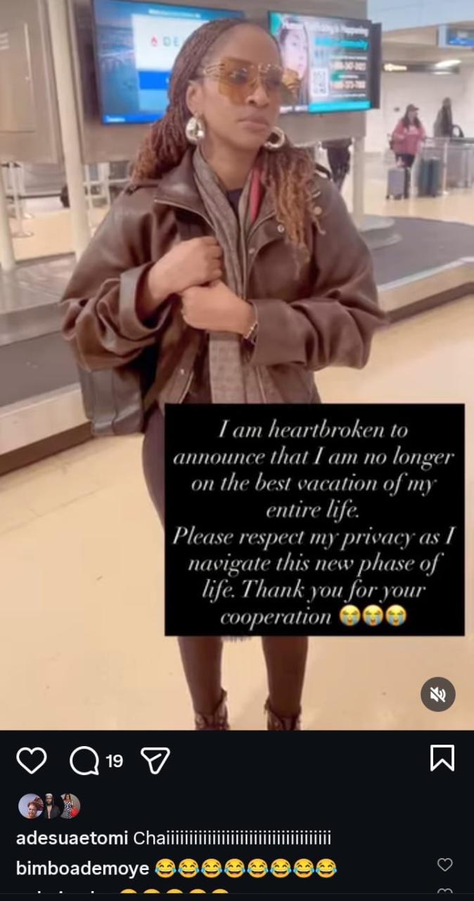 “Respect My Privacy” – Adesua Etomi Heartbroken as She Opens Up About New Life Phase