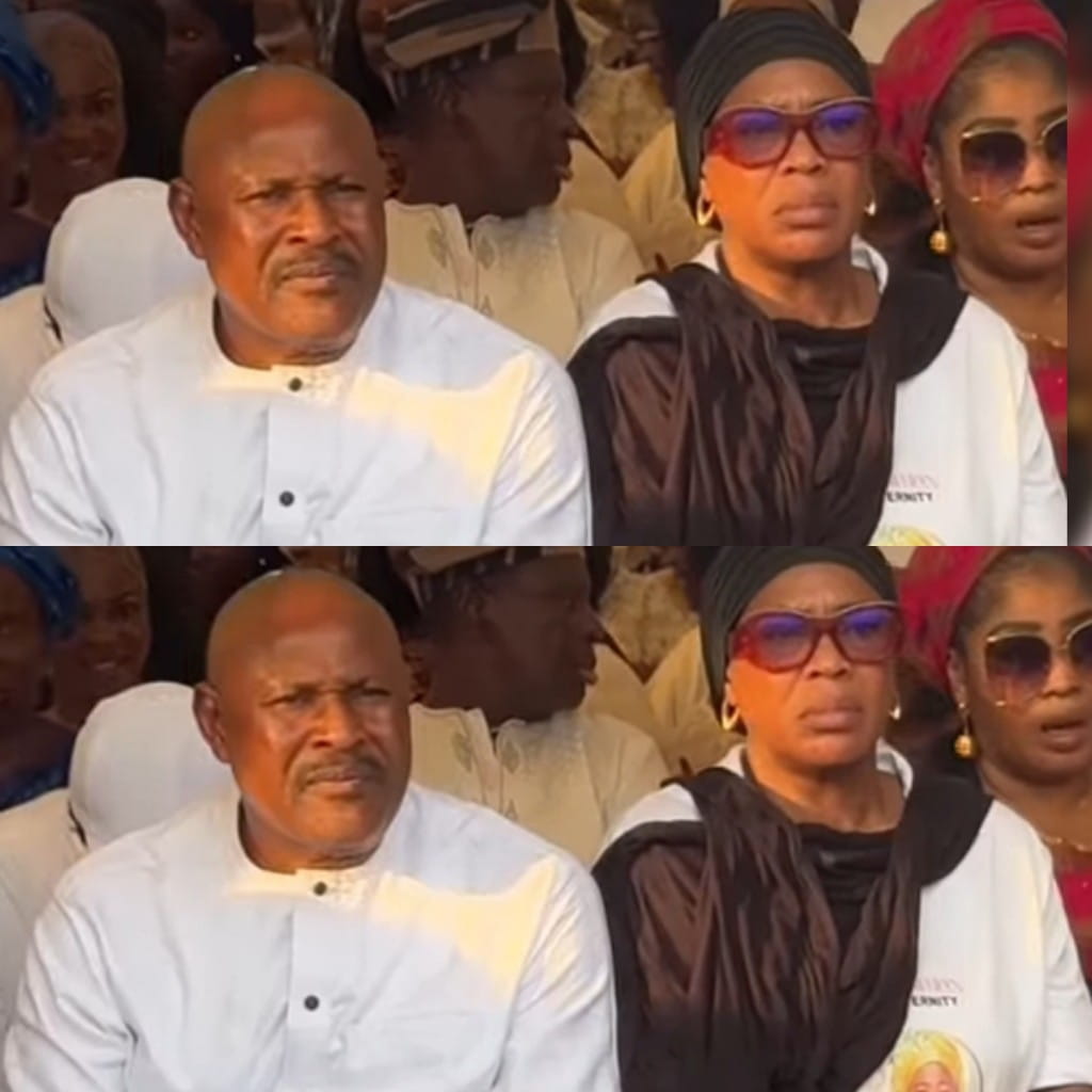 Saidi Balogun Shows Up for Ex-Wife Faithia Williams at Her Mother’s Wake-Keep (Video)