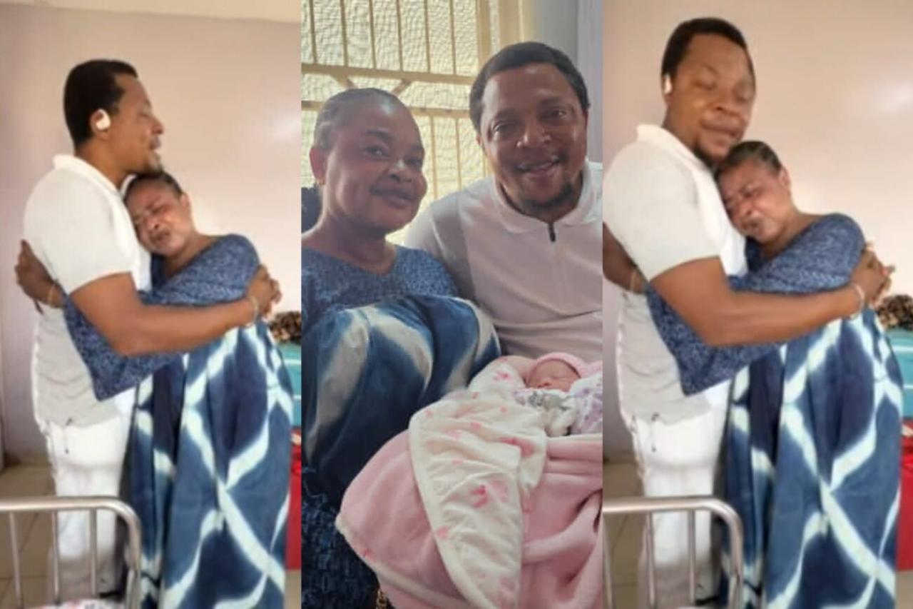“You Stayed With Me…” Toyosi Adesanya Breaks Down as She Thanks Husband After Baby Arrival