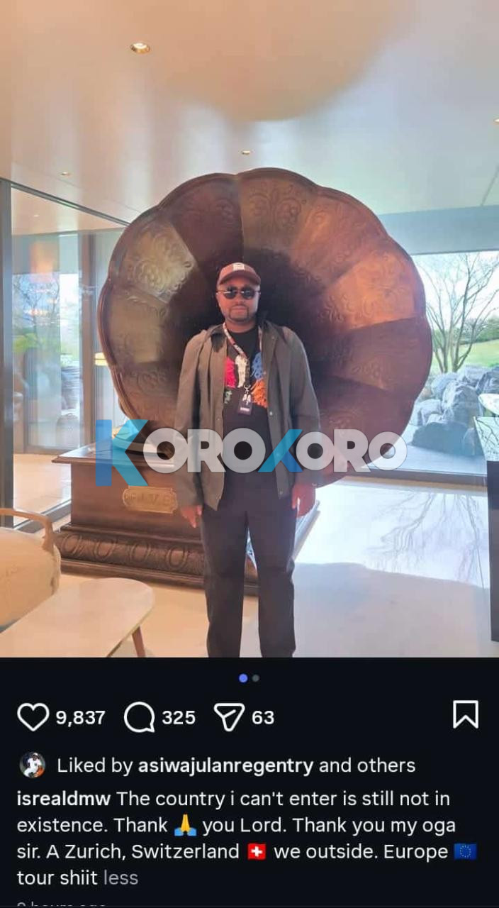 “The Country I Couldn’t Enter Isn’t Even Real Yet!” – Israel DMW Flexes in Switzerland, Thanks Davido Like Never Before