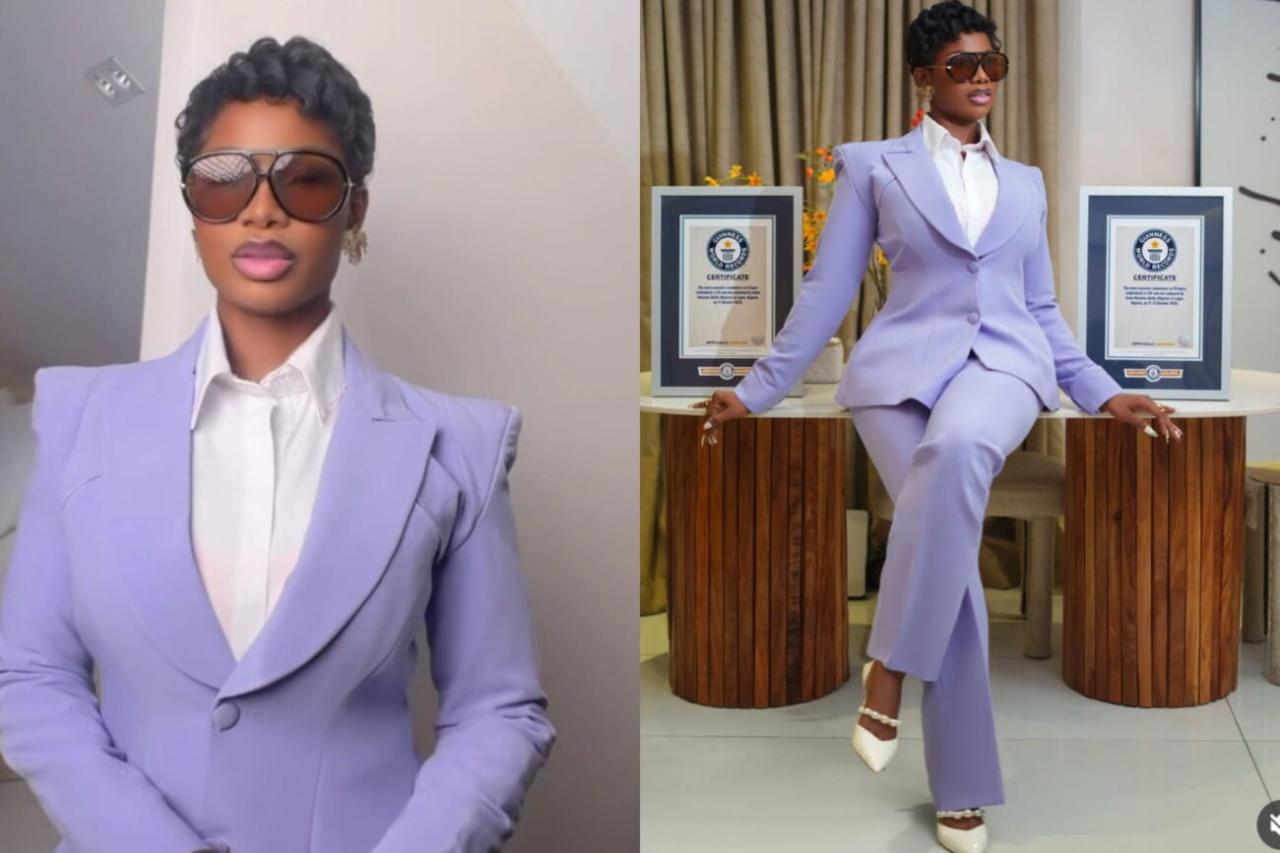 “The Fastest Make-Up Artist in the World” – Tacha Akide Celebrates Guinness World Record, Dedicates Achievement to Late Mother