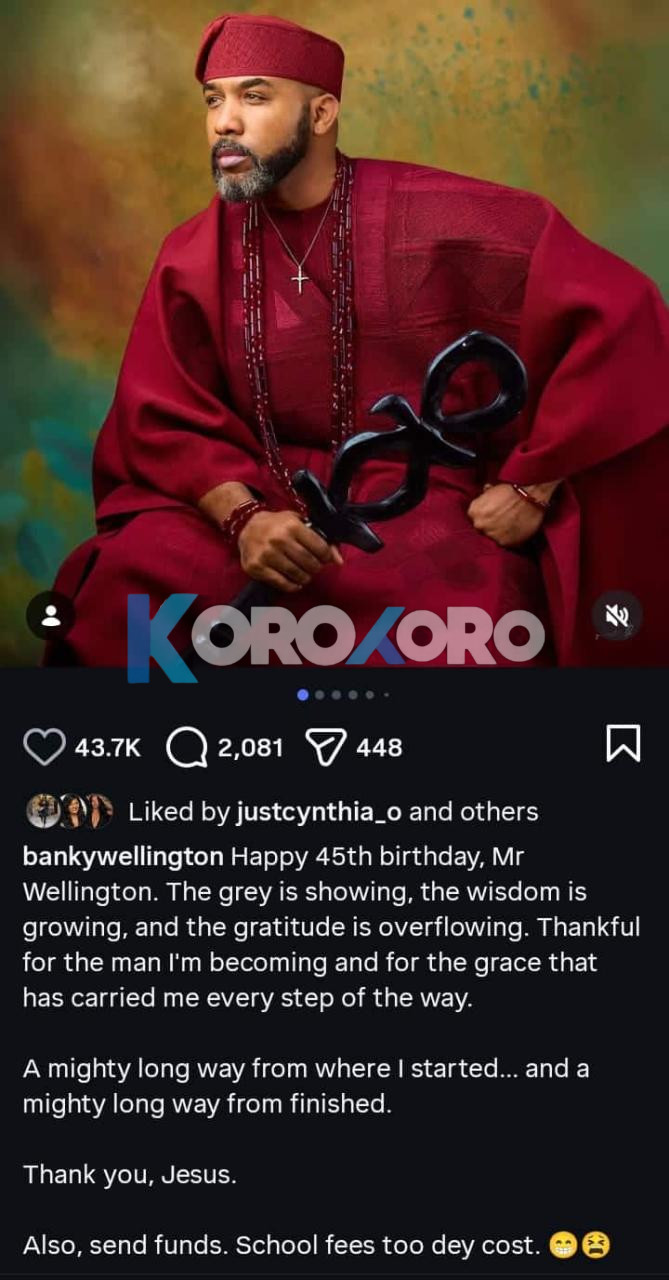 Adesua Etomi Shows Love as Banky W Turns 45: ‘So Phenomenal and Fine, I’m So Glad You’re Mine’