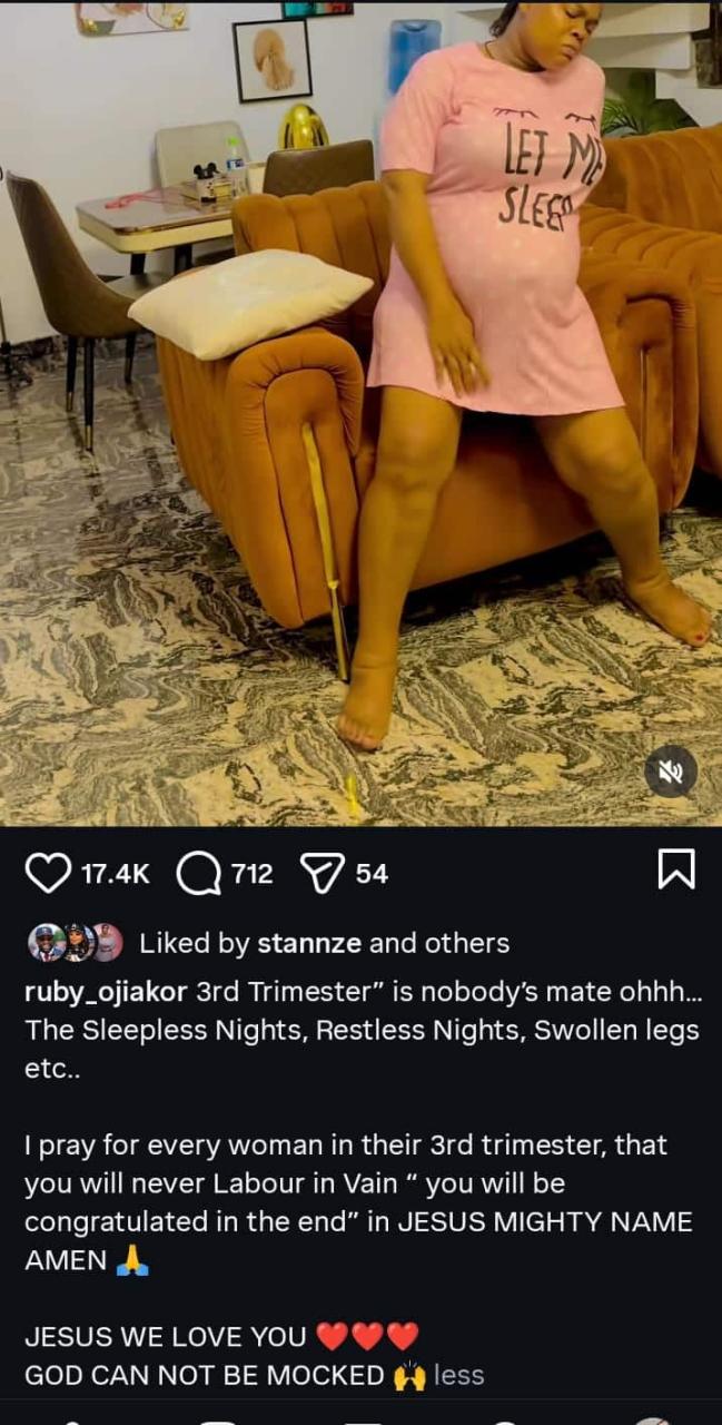 Ruby Ojiakor Finally Welcomes Baby Boy! Actress Opens Up About Painful Third Trimester Struggles Ruby Ojiakor Finally Welcomes Baby Boy! Actress Opens Up About Painful Third Trimester Struggles