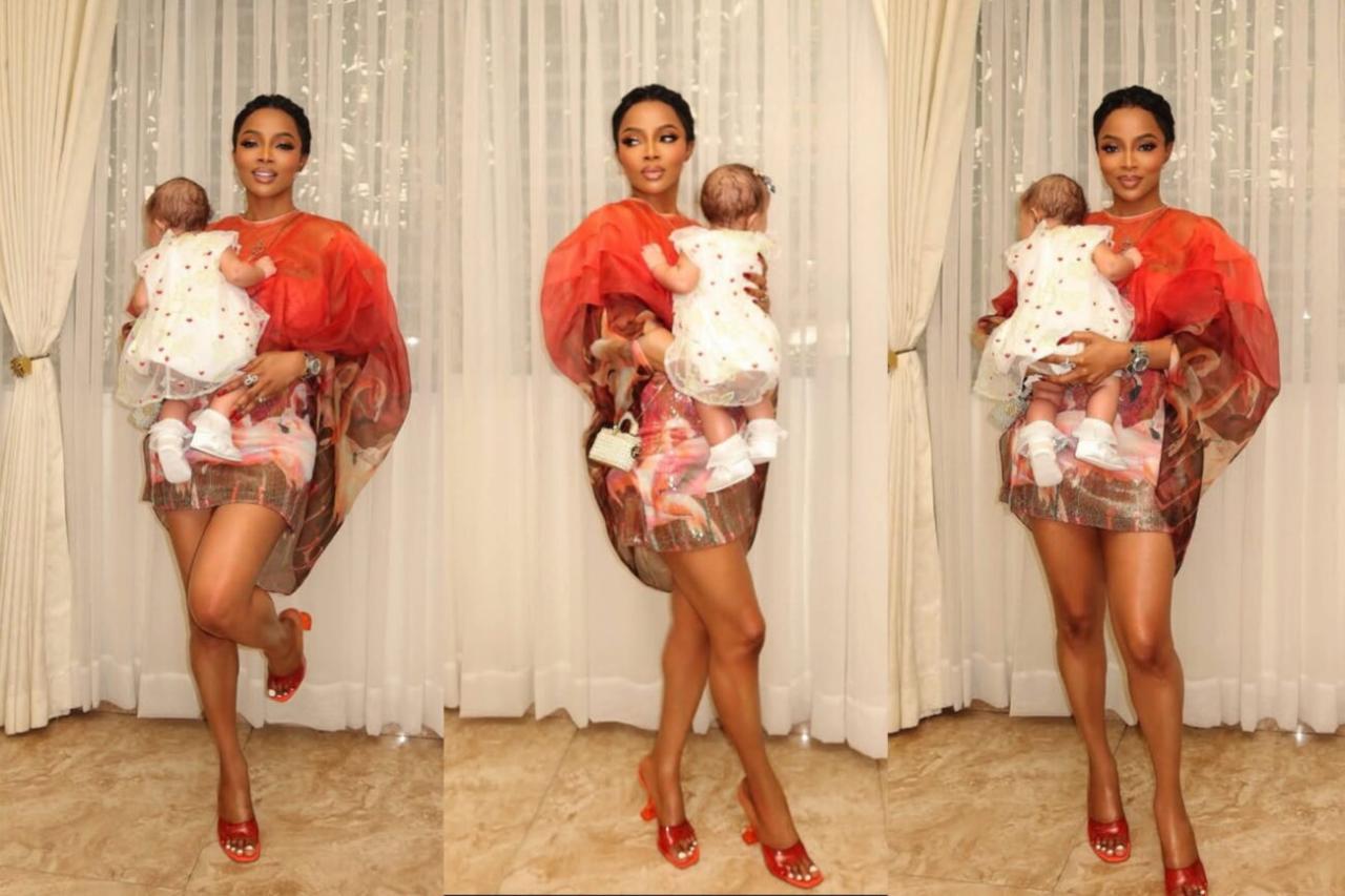 Toke Makinwa Glows on First Mother’s Day: Her Daughter Yakira Is the Star of the Show