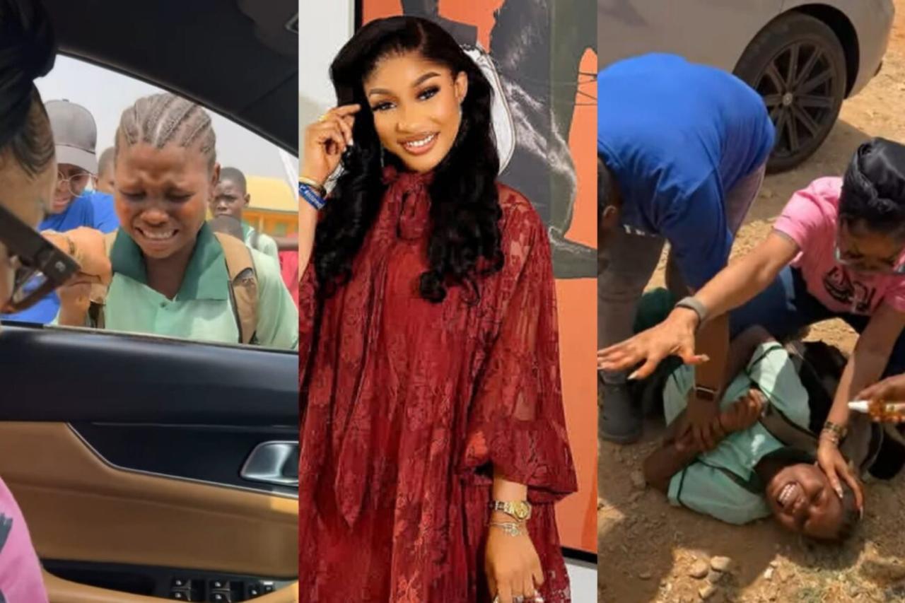 “God Delivered Me to Be His Instrument” – Evangelist Tonto Dikeh Conducts Deliverance for Students (Video)