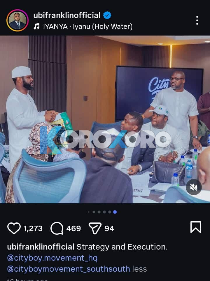 Rice Strategy or PR Stunt? Ubi Franklin Dragged After Linking Up With Seyi Tinubu Rice Strategy or PR Stunt? Ubi Franklin Dragged After Linking Up With Seyi Tinubu