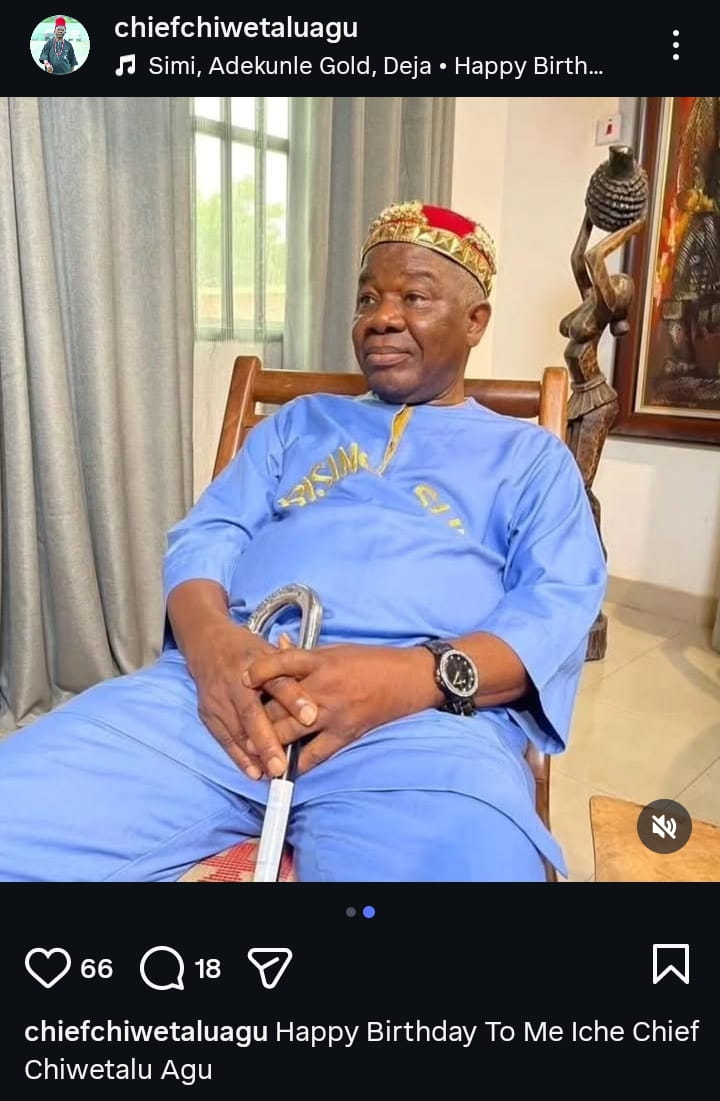 Happy 70th! 🎉 Nollywood Legend Chiwetalu Agu Receives Birthday Prayers & Love From Fans Across the Globe