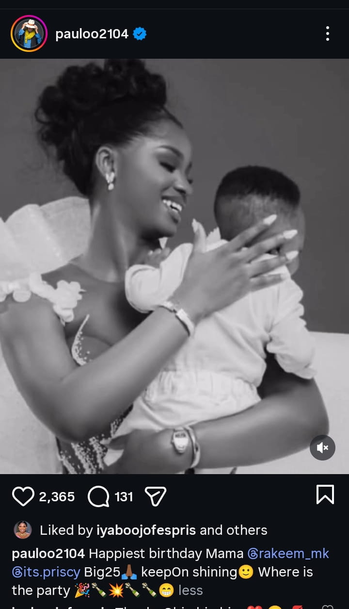 “Where Is the Party?” – Paulo Okoye Playfully Celebrates Priscilla Ojo at 25