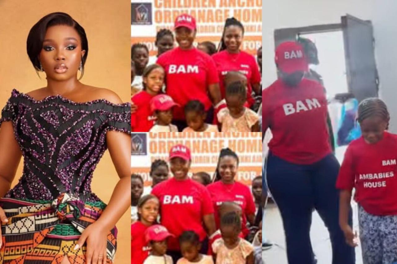 “Heaven’s Treasures” — Bamike Olawunmi Adenibuyan (Bambam) Celebrates Daughters at Orphanage — Fans Notice Teddy A’s Absence