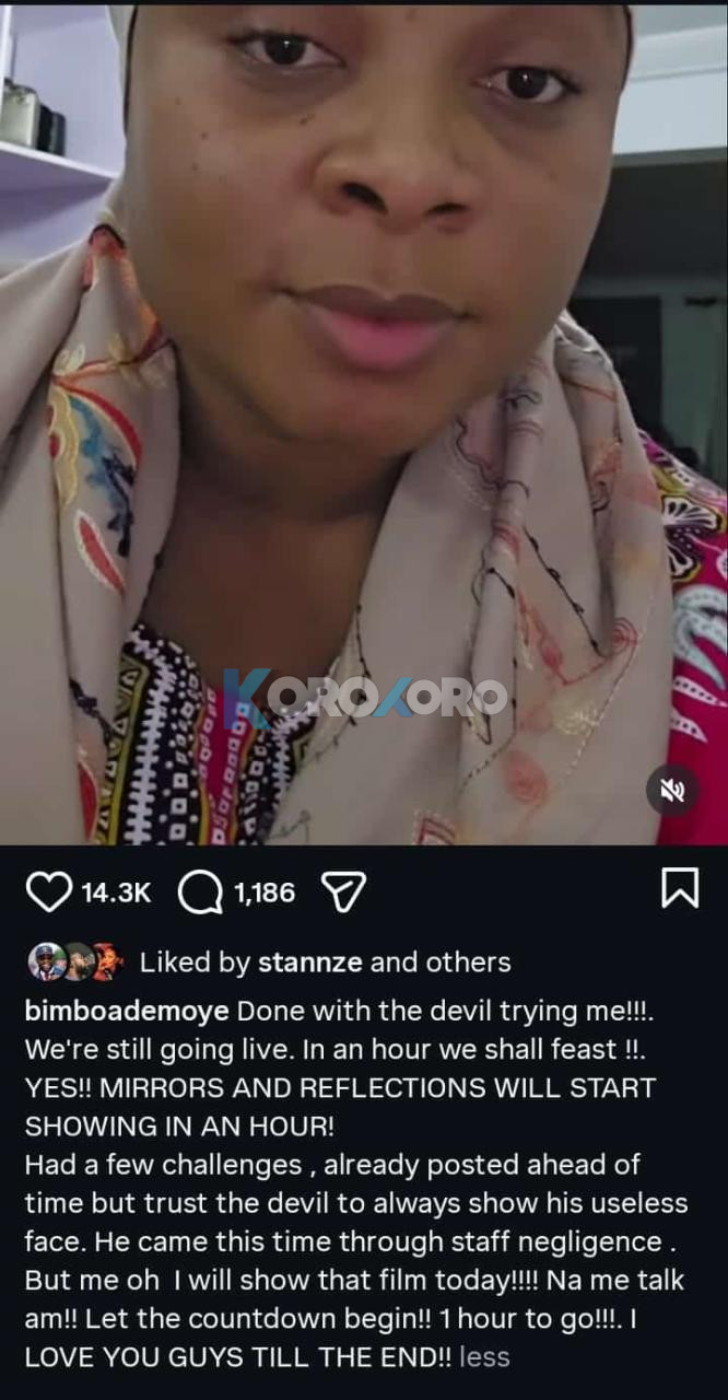 Bimbo Ademoye Declares “Done with the Devil” After Movie Challenges