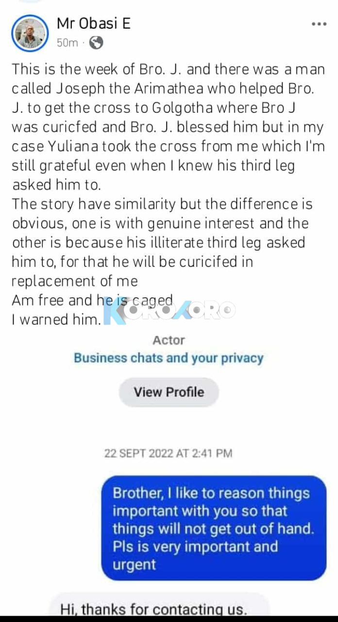 I’m Free and He is Caged!’ — Judy Austin’s Ex Emmanuel Obasi Shades Yul Edochie, Reveals 2022 Warning He Ignored