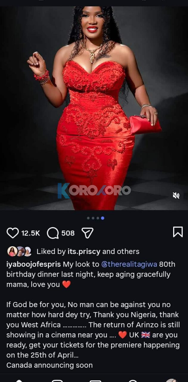 “THEY TRIED TO STOP ME… BUT FAILED!” — Iyabo Ojo FIRES HEAVY SHOTS AT HATERS AS HER MOVIE DOMINATES BOX OFFICE