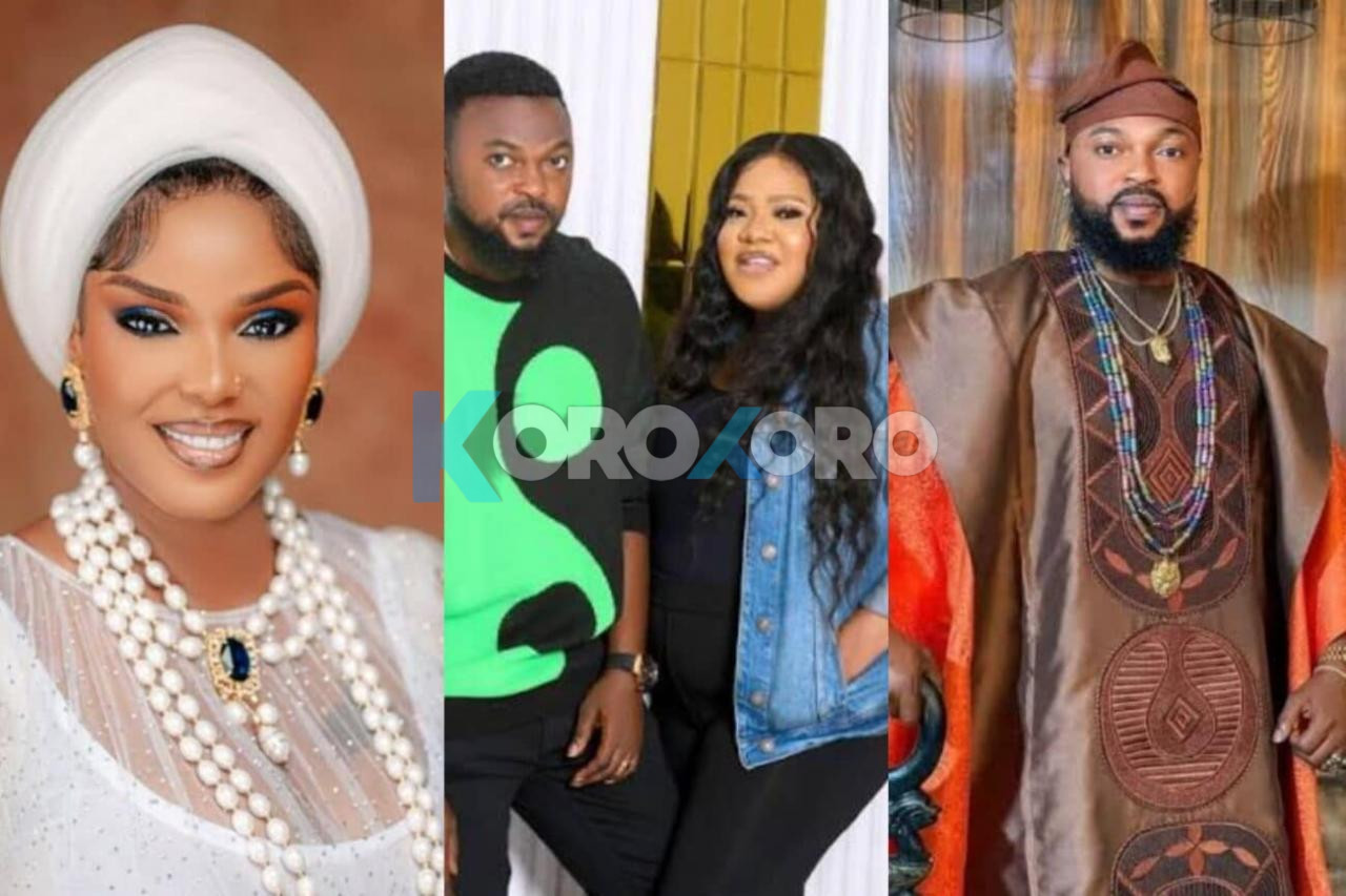 Toyin Abraham’s Husband Shows Love to Iyabo Ojo, Quells Rumours of Feud Drama