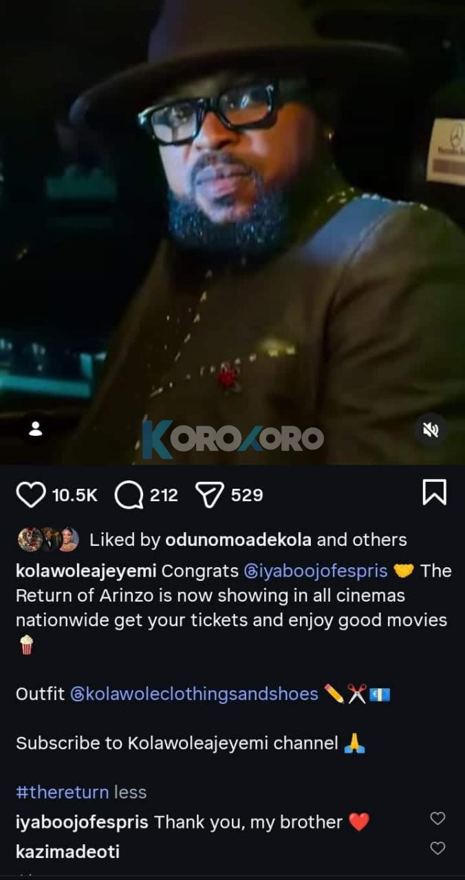 Toyin Abraham’s Husband Shows Love to Iyabo Ojo, Quells Rumours of Feud Drama