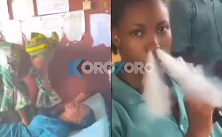 BREAKING: Video Shows Girl Fighting for Her Life After Allegedly Inhaling Substance Through Her Nose (VIDEO)